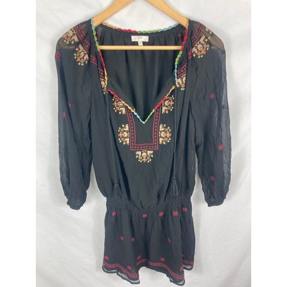 Joie Germoine Embroidered Silk Dress Size XS - Picture 2 of 6